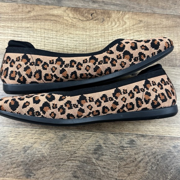 Clarks Falts Womens Size 10 Ballet Animal Print Cloudsteppers CushionSoft Shoes - Picture 5 of 9